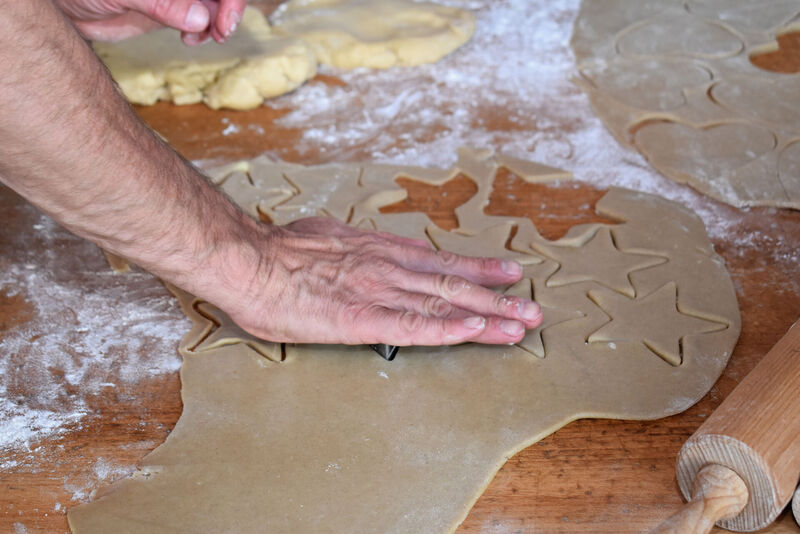 Plätzchen werden gebacken